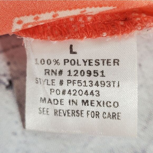 🔹️Pink Rose Orange Strappy Lightweight Tanktop Large - Picture 9 of 10